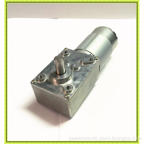 long life low noise right angle 6mm shaft 24 vdc worm gear motor